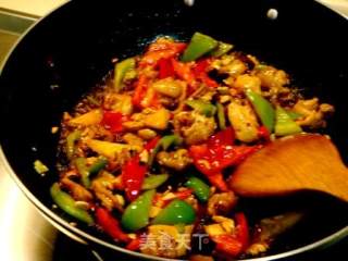 Private Dish "dried Stir-fried Spicy Chicken with Beans and Peppers" recipe