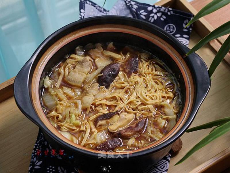 Braised Pork Belly and Cabbage Dried Shreds recipe