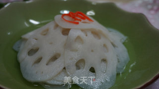 Cold Sweet and Sour Lotus Root Slices recipe