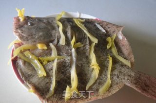 Steamed Turbot with Pickles recipe