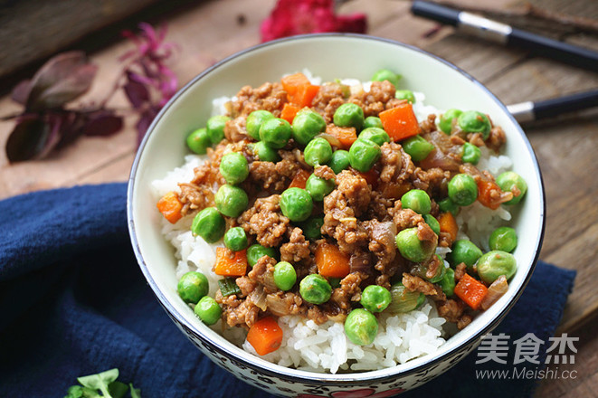 Sweet Beans with Minced Meat recipe