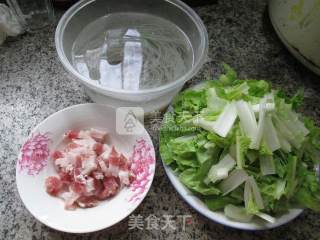 Boiled Vermicelli with Bacon and Cabbage recipe