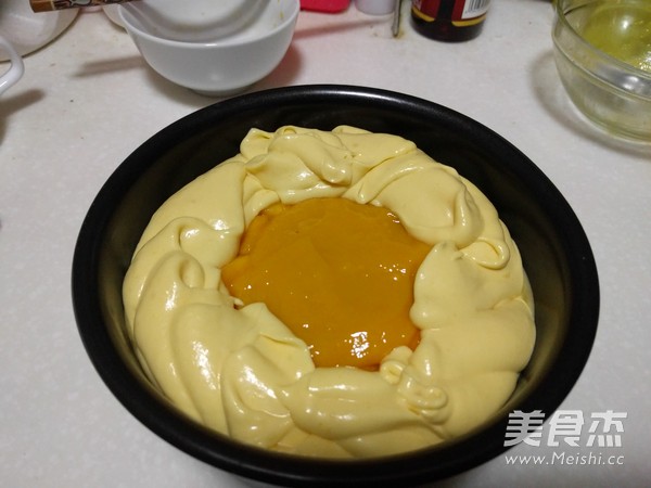 【mango Flowing Heart Mousse Cake】 recipe