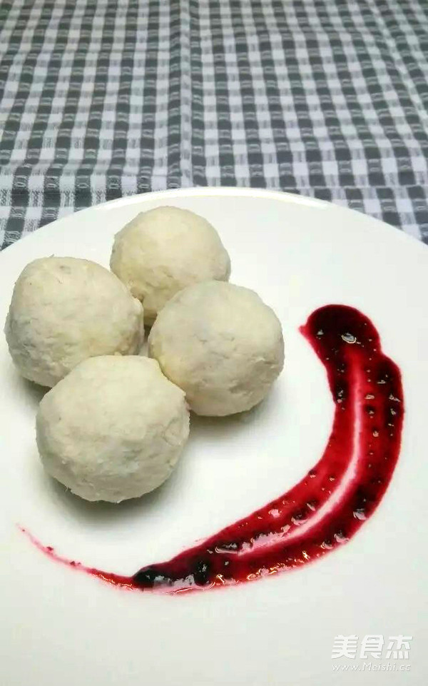 Blueberry Yam Ball recipe
