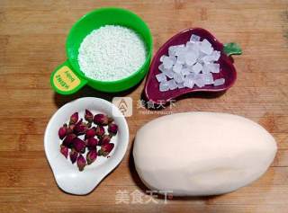 Rock Sugar Rose Glutinous Rice Lotus Root recipe