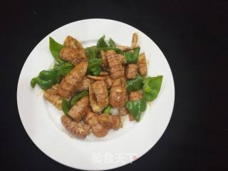 Stir-fried Pipi Shrimp with Green Pepper recipe