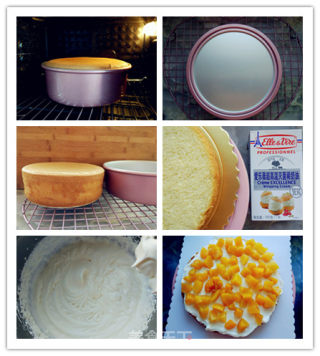 Bean Paste Decorated Cake recipe