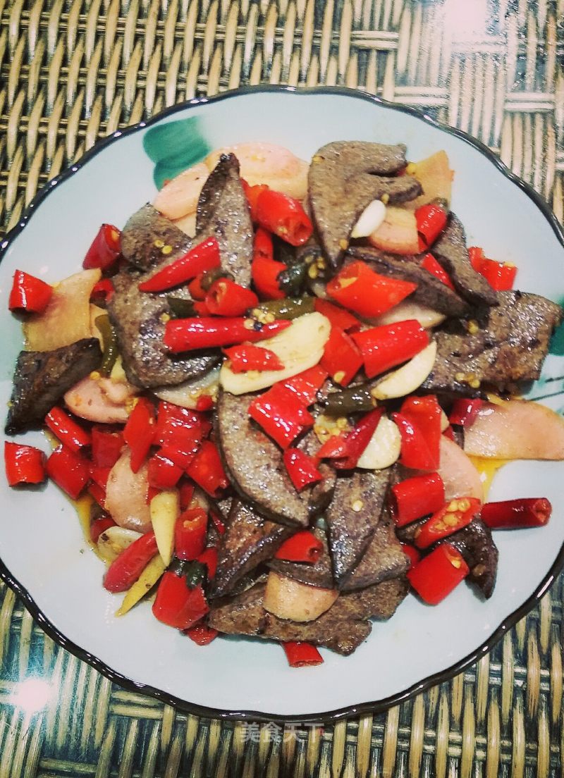 Secret Pickled Pepper Pork Liver recipe