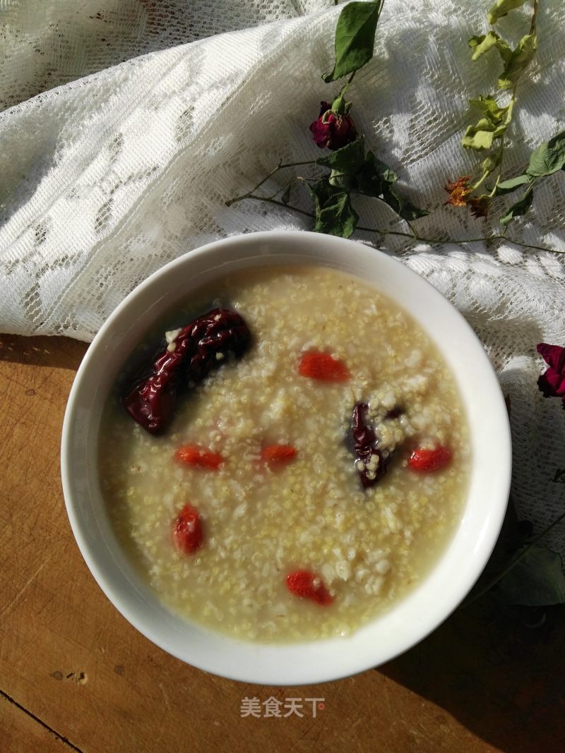 Millet Oats and Red Date Porridge recipe