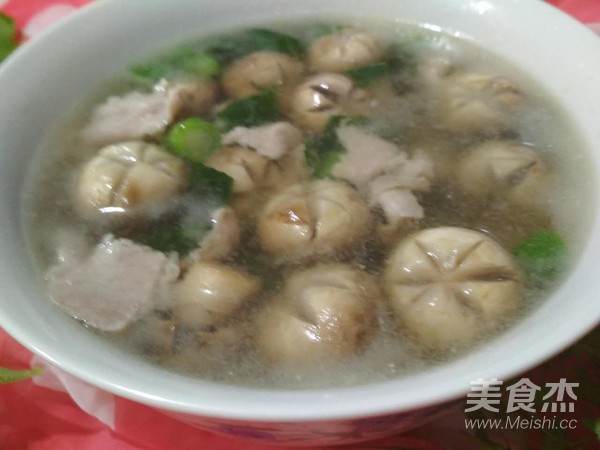 Mushroom Pork Soup recipe