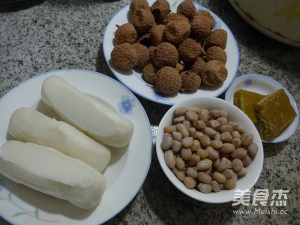 Peanuts and Lychee Boiled Rice Cake recipe