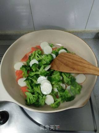 Broccoli Fried Yam recipe