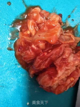 Braised Radish with Kimchi recipe