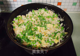 Fried Rice with Shrimp, Egg and Green Beans recipe