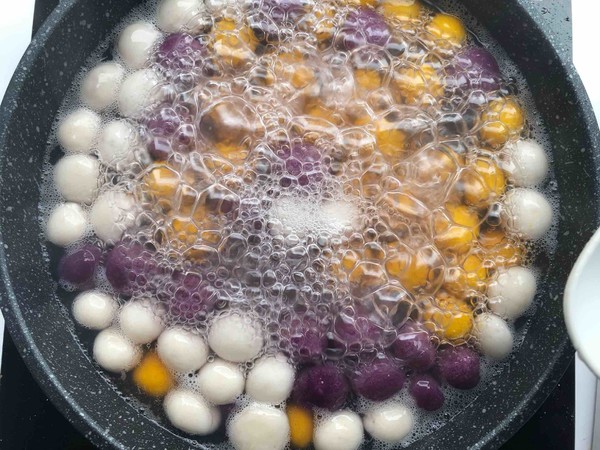 Three-color Taro Balls recipe