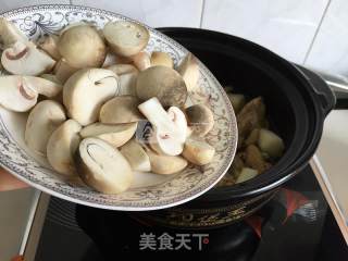 Hen and Yam Mushroom Soup recipe