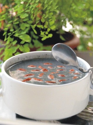 Black Bean, Black Sesame and Wild Rice Porridge recipe