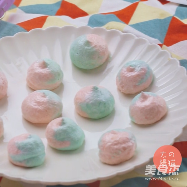 Ice Cream Color Meringue ｜sun Cat Breakfast recipe