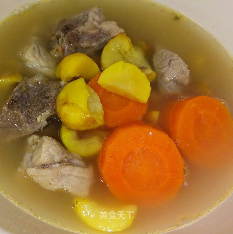 Chestnut Carrot Pork Bone Soup recipe