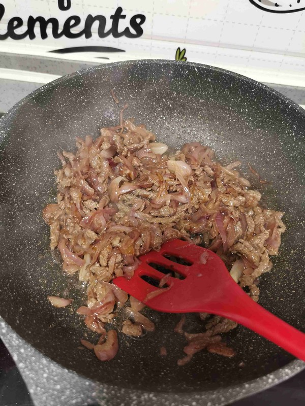 Mushroom Beef Sauce Noodles recipe