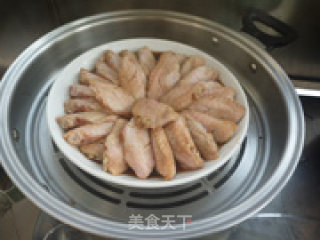 Steamed Chicken Wings with Garlic recipe
