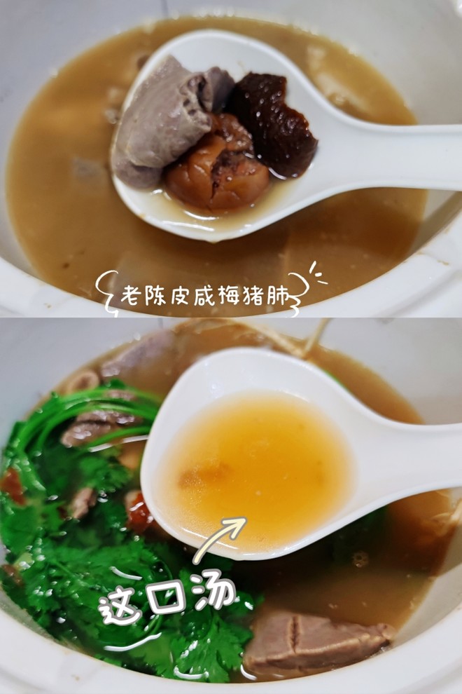 Lao Chen Pei Salted Plum Pig Lung Soup recipe