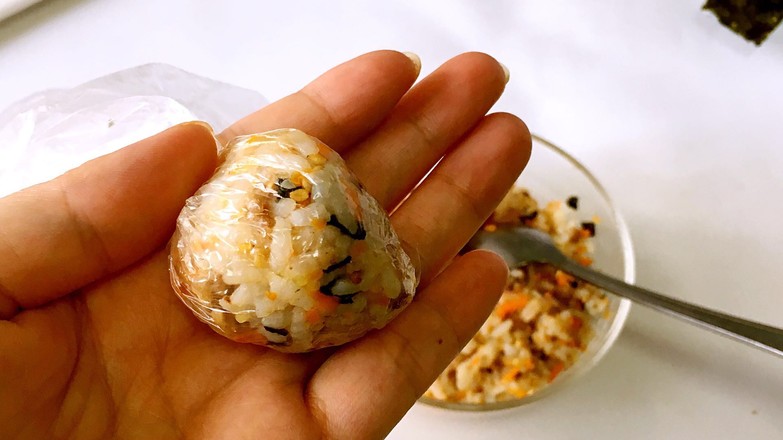 Pork Seaweed Rice Ball for Baby Food recipe