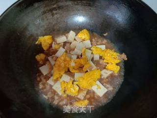 Boiled Tofu with Minced Meat and Egg recipe