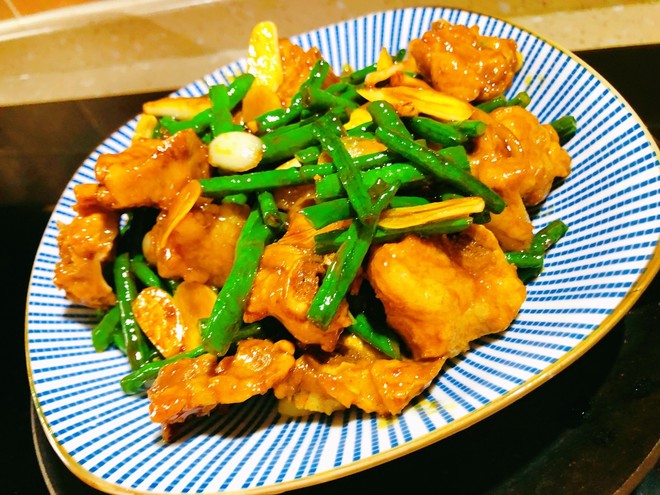 Braised Pork Ribs with Long Beans recipe