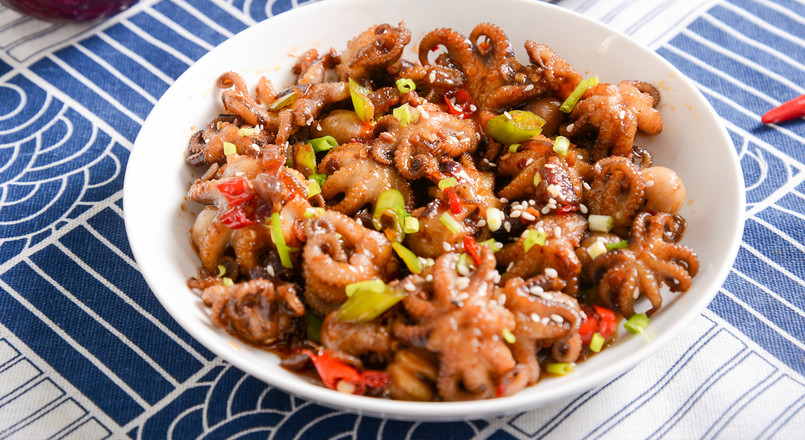 Spicy Baby Octopus recipe