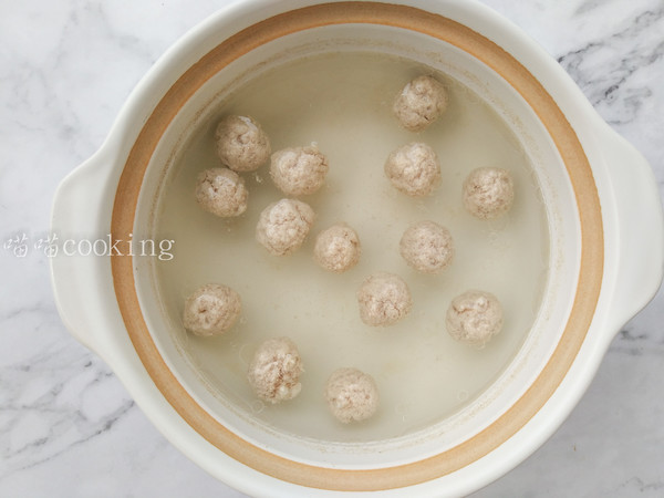 Mushroom Meatball Soup recipe