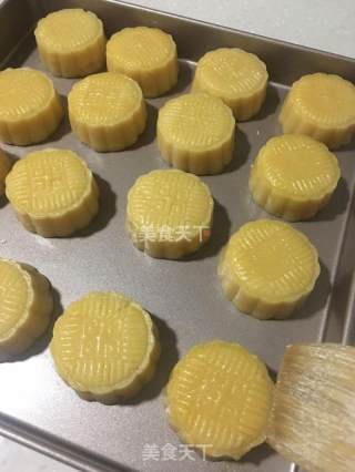 #柏翠大赛# Standard Cheese Custard Mooncake recipe