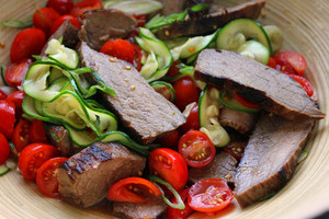 [healthy Meals] Fried Steak with Thai Sauce recipe