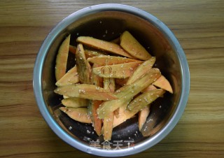 Sesame Roasted Sweet Fries recipe