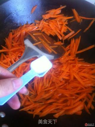 Sweet and Sour Carrots Served with Rice recipe