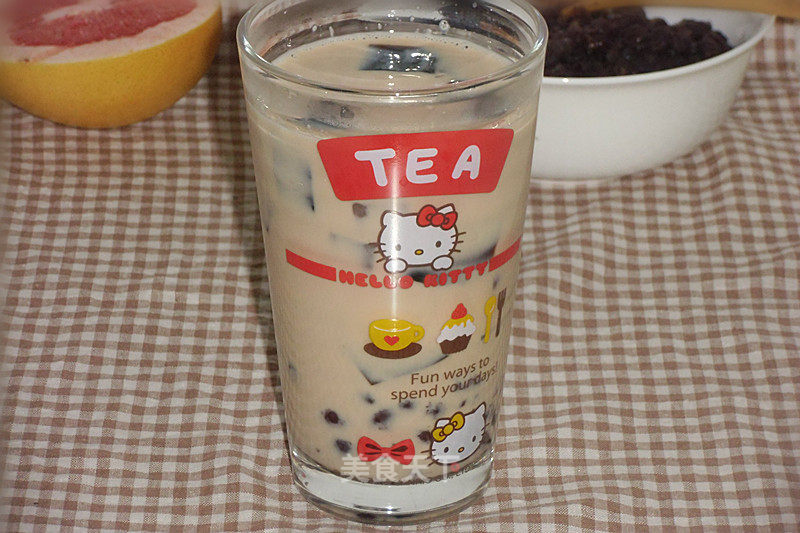 Coconut Fruit Jelly Milk Tea recipe