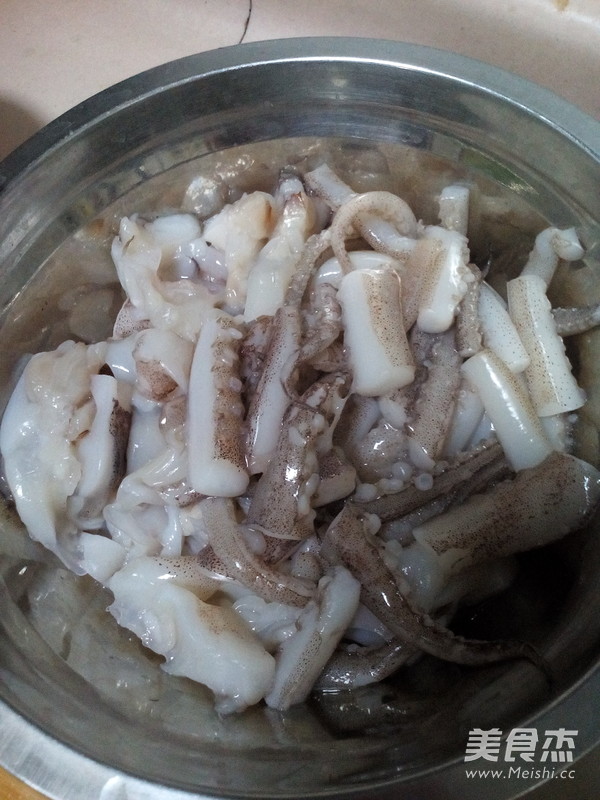 Squid Fried with Onions recipe