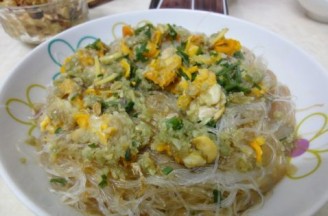 Steamed Senbei with Garlic Vermicelli recipe