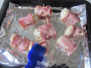 Garlic Sliced Bacon Cauliflower Roll recipe