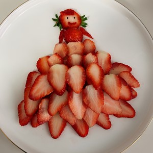 Fruit Platter Creative Children's Arrangement of Strawberries 🍓 Apple Swan recipe