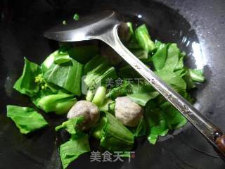 Beef Tendon Balls and Vegetable Core Rice Cake Soup recipe