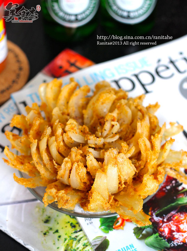 Fried Onion Flowers recipe