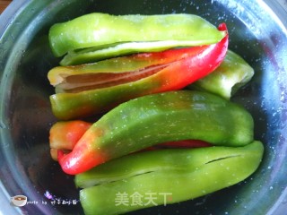 Hot Pepper Stuffed Meat recipe
