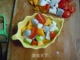 【salad Fruit】---new Year's Eve Fruits Solve Greasy recipe