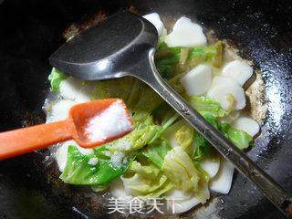 Stir-fried Rice Cake with Mustard and Beef Cabbage recipe