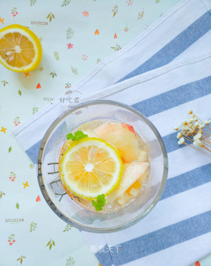 Peach Lemon Refreshing Drink recipe