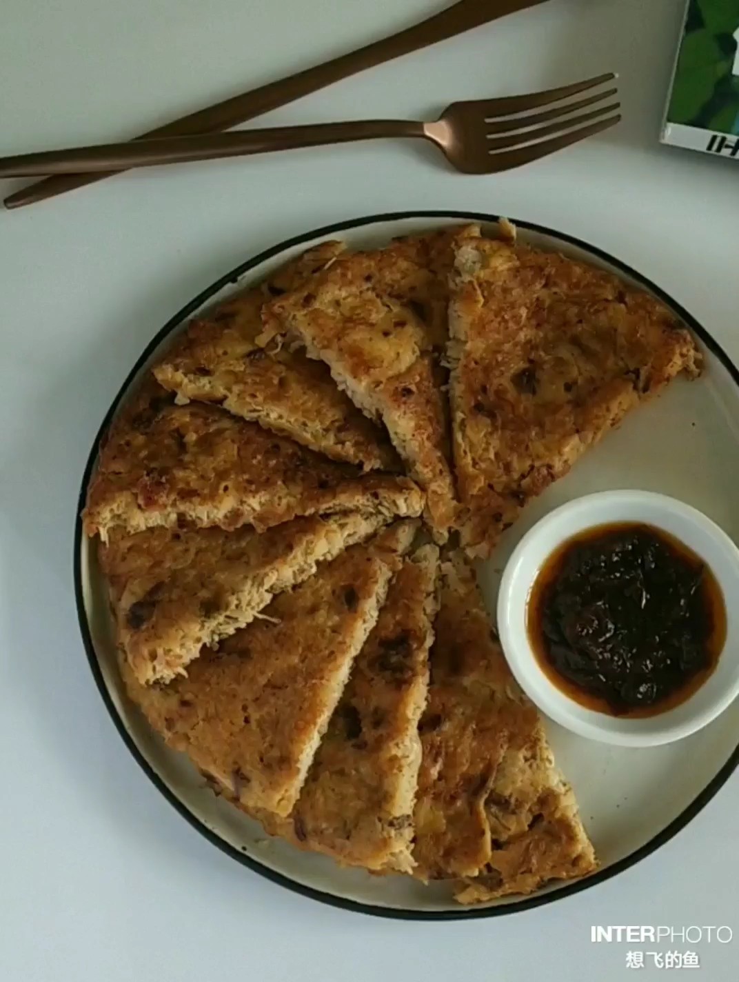 Enoki Mushroom Chicken Cake with Shrimp Paste recipe