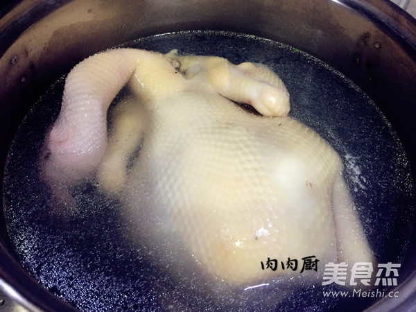 Cantonese-style Secret White-cut Chicken Meat Chef recipe