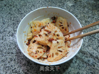 Hot and Sour Lotus Root recipe