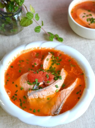 Tomato Salmon Soup